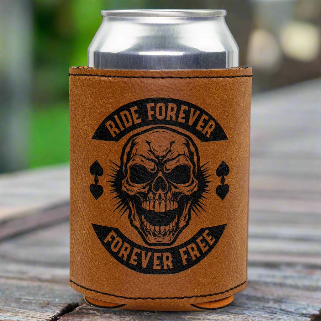 Motorcycle Skull Beverage Cooler