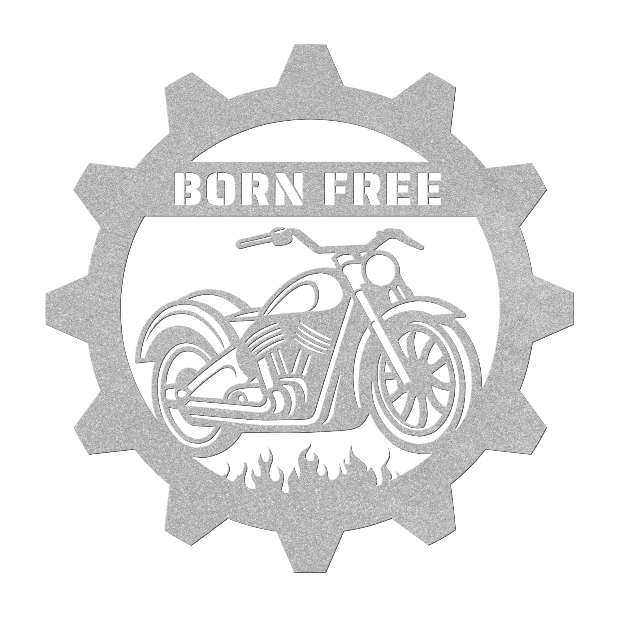 Motorcycle Metal Wall Art (Customizable)