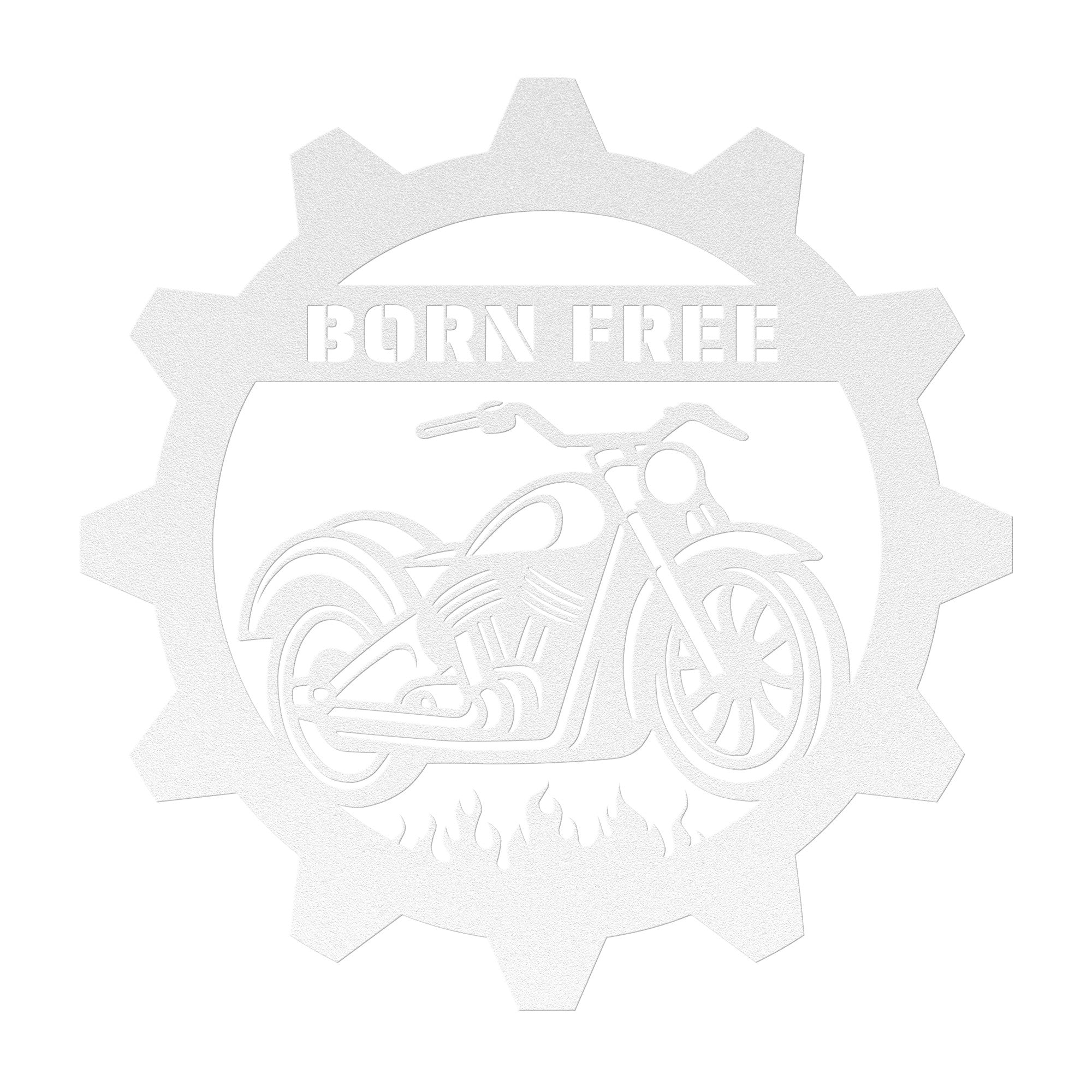 Motorcycle Metal Wall Art (Customizable)