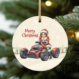 Mrs. Claus Can-Am Ryker Christmas Ornament