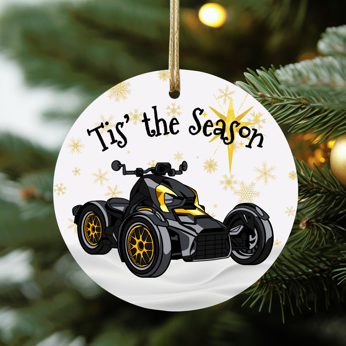 Can-Am Ryker Aluminum Christmas Ornament