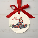 Mrs. Claus Can-Am Ryker Christmas Ornament