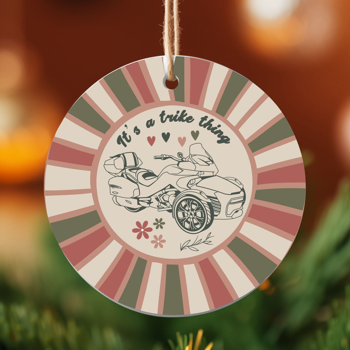 Can-Am Spyder | Ryker Aluminum Christmas Ornament (Customizable)