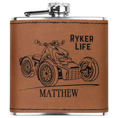 Can-Am Ryker Customized Laser Engraved Flask 6oz