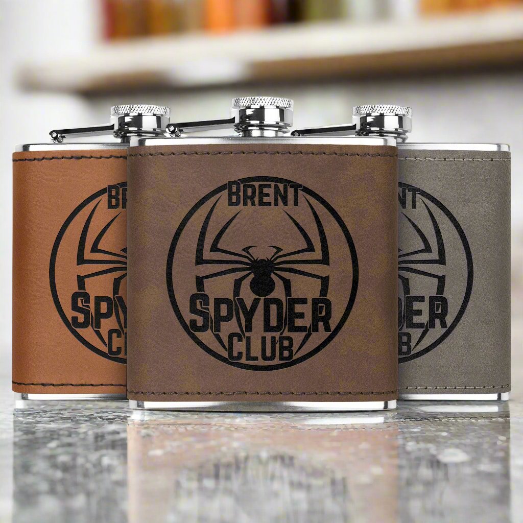 Can-Am Spyder Laser Engraved Flask 6oz (Customizable)