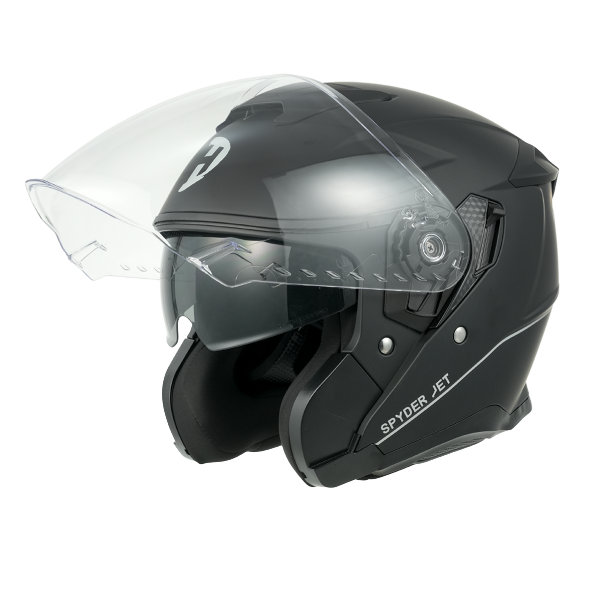 Daytona Spyder Jet Helmet | Dull Black