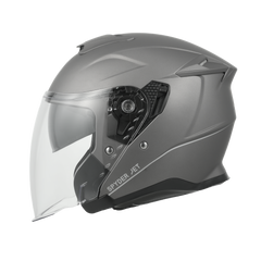 Daytona Spyder Jet Helmet - Gun Metal Grey Dull Metallic