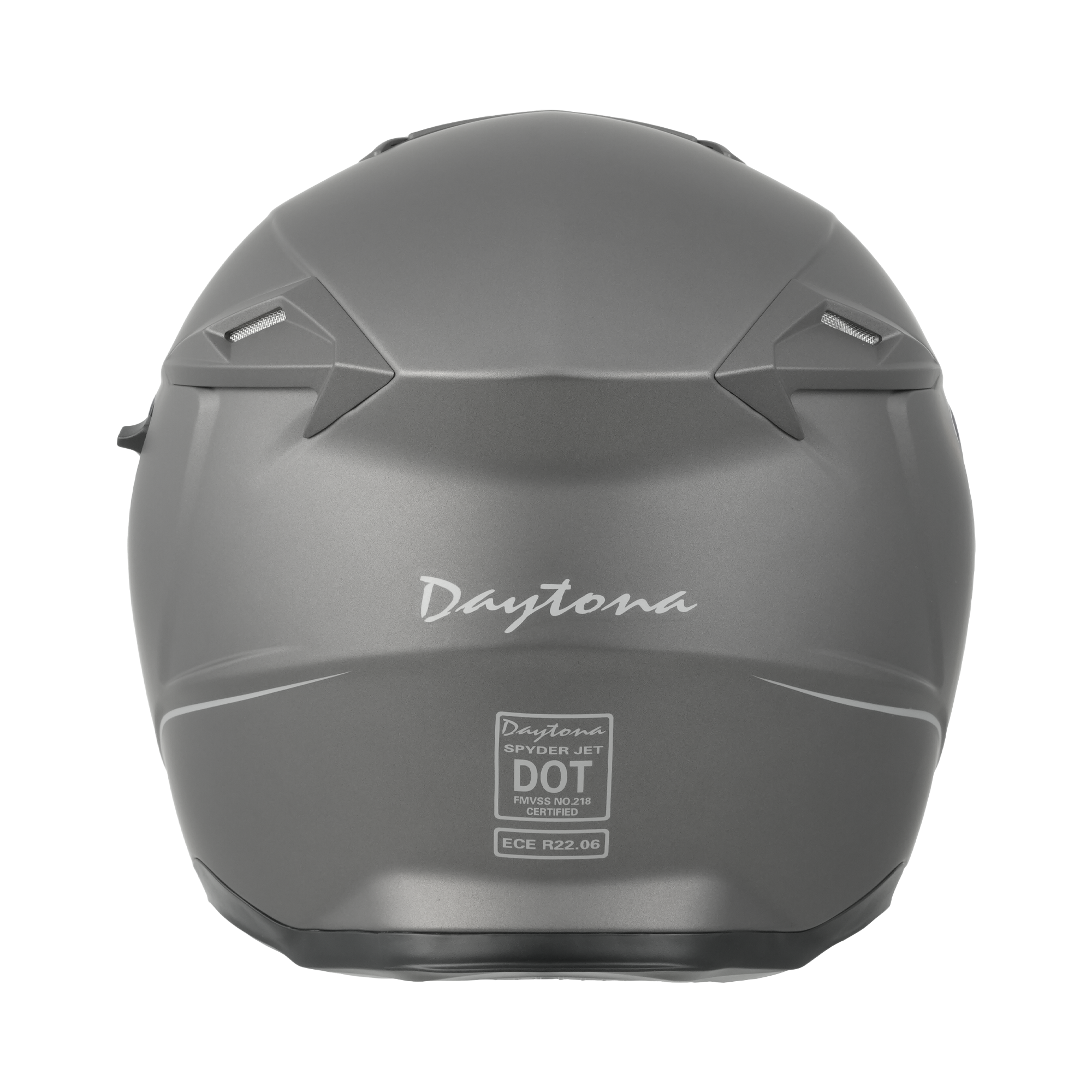 Daytona Spyder Jet Helmet - Gun Metal Grey Dull Metallic