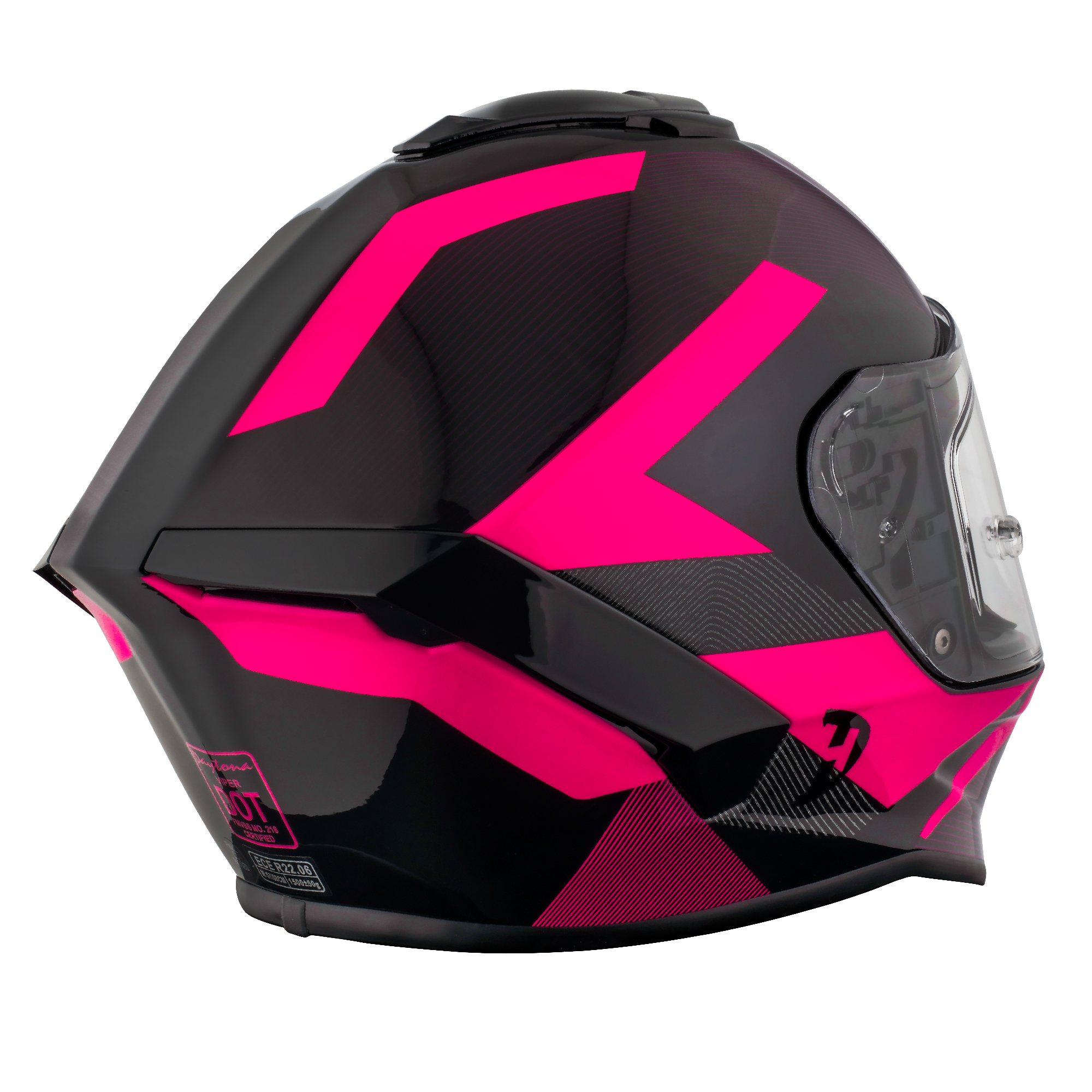 Daytona Viper Full Face Helmet | Cyberpink Graphic
