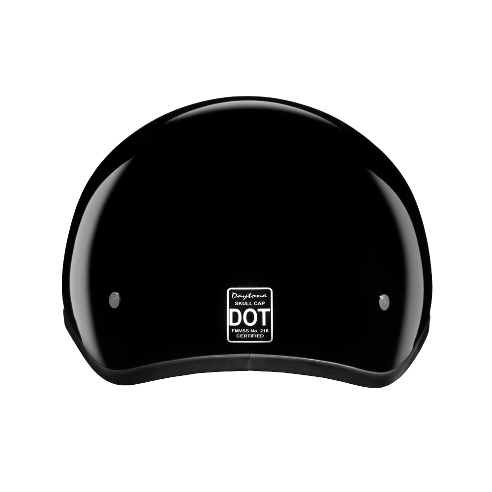 Motorcycle Beanie Style Half Helmet | Hi-Gloss Black