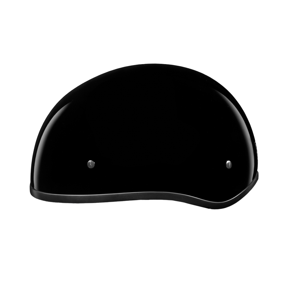 Motorcycle Beanie Style Half Helmet without Visor | Hi-Gloss Black