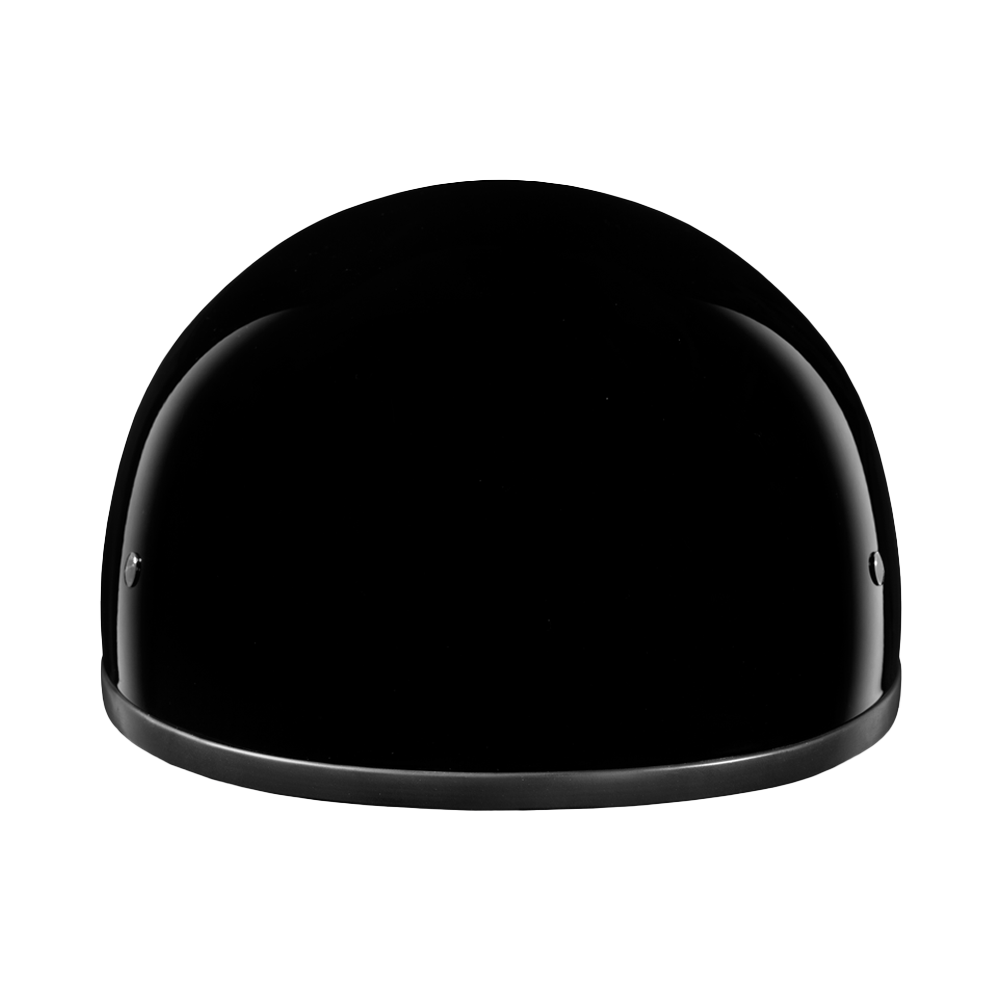 Motorcycle Beanie Style Half Helmet without Visor | Hi-Gloss Black