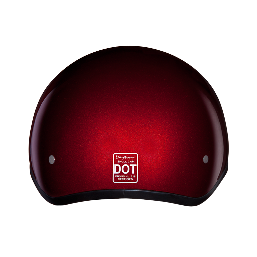 Motorcycle Beanie Style Half Helmet | Black Cherry