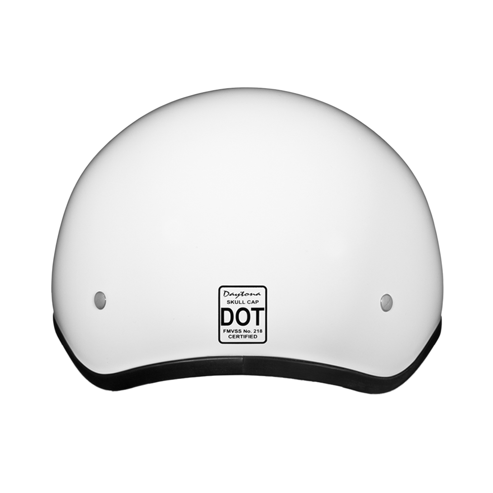 Motorcycle Beanie Style Half Helmet | Hi-Gloss White