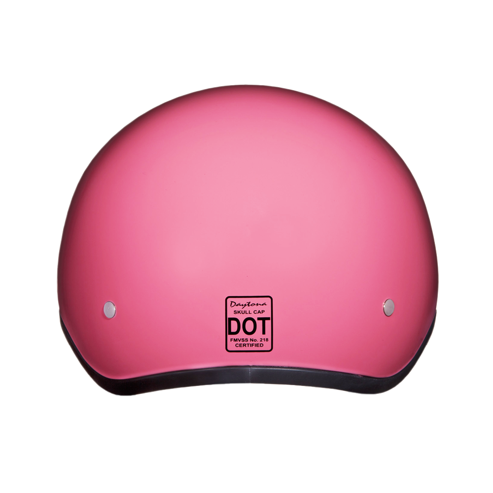 Motorcycle Beanie Style Half Helmet | Hi-Gloss Pink