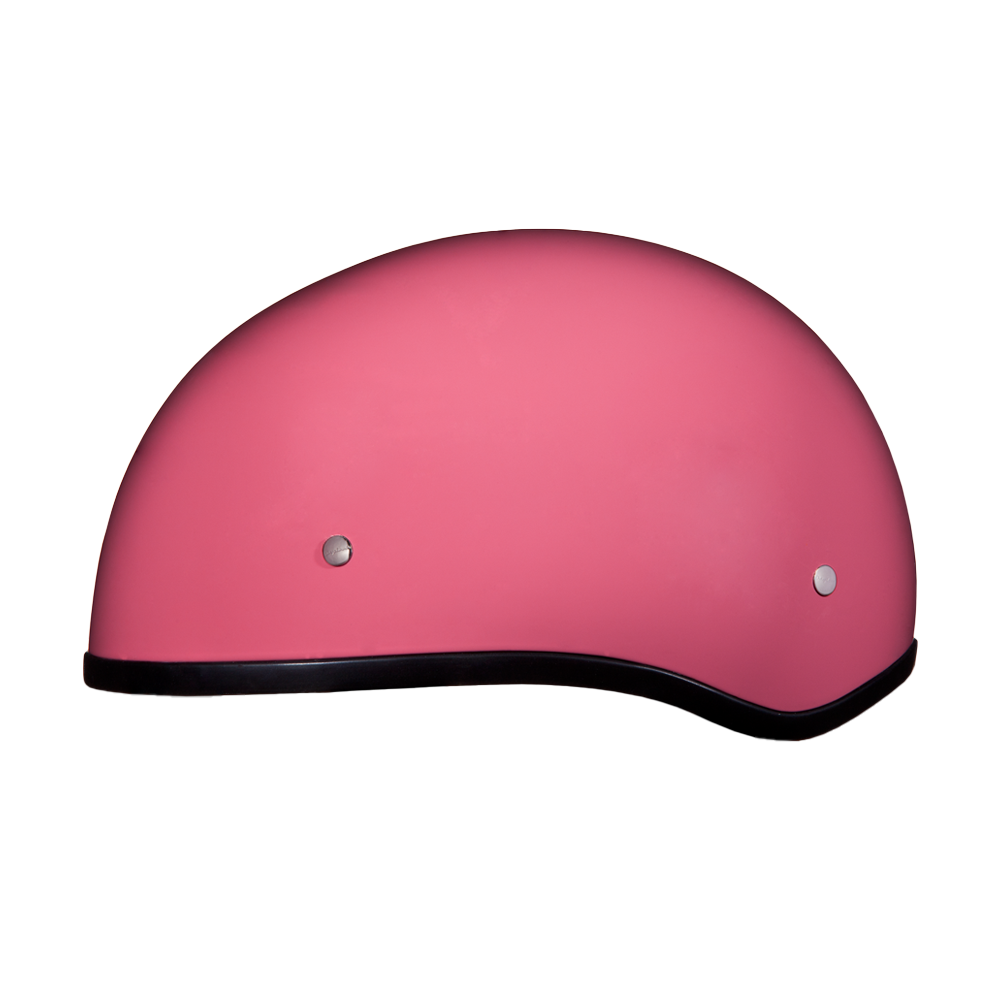 Motorcycle Beanie Style Half Helmet without Visor | Hi-Gloss Pink
