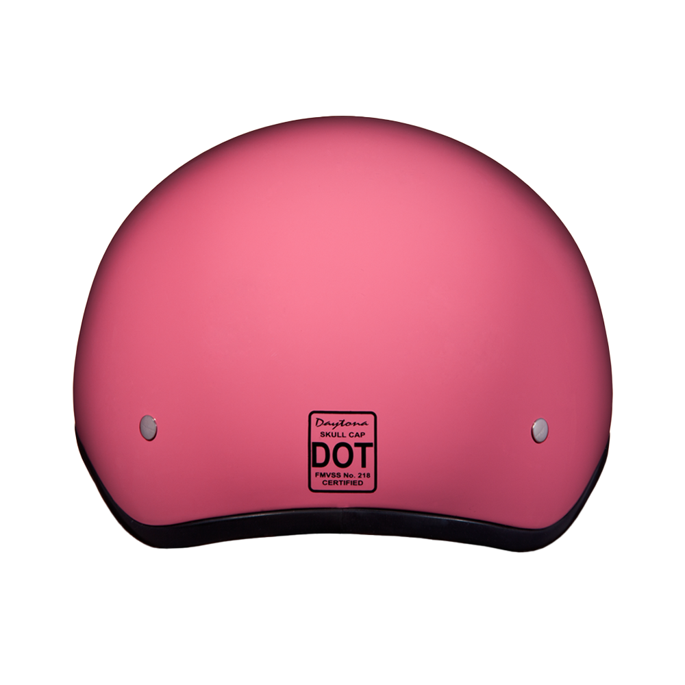 Motorcycle Beanie Style Half Helmet without Visor | Hi-Gloss Pink