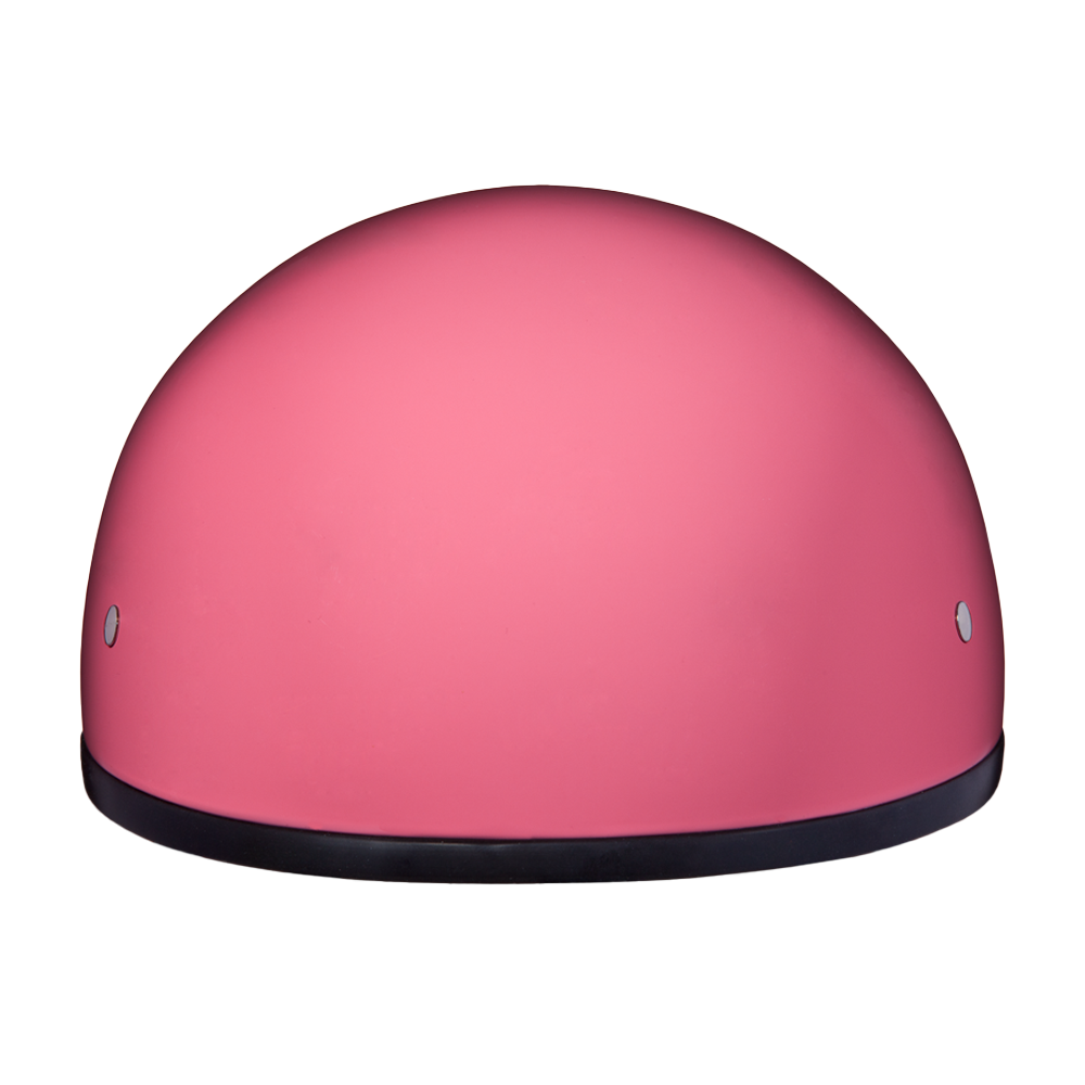 Motorcycle Beanie Style Half Helmet without Visor | Hi-Gloss Pink