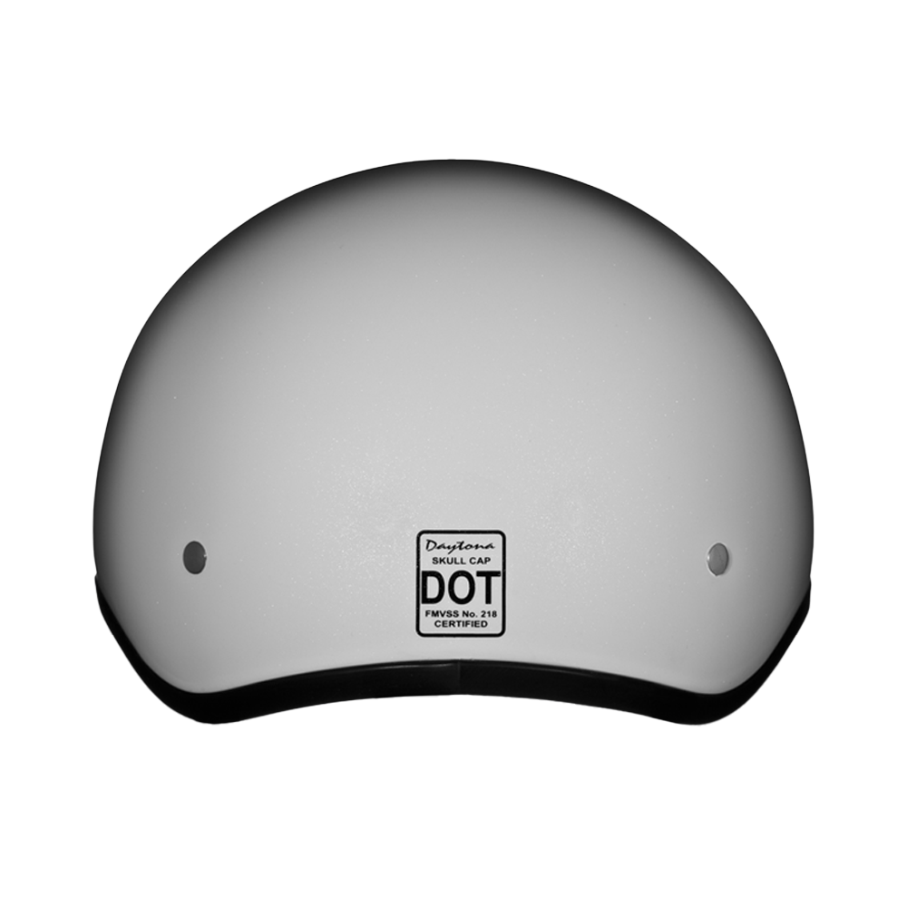 Motorcycle Beanie Style Half Helmet | Pearl White