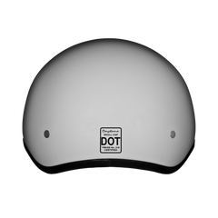 Motorcycle Beanie Style Half Helmet | Pearl White