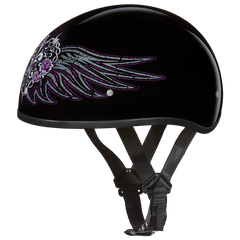 Motorcycle Graphic Half Face Helmet | Barbed Wire Heart