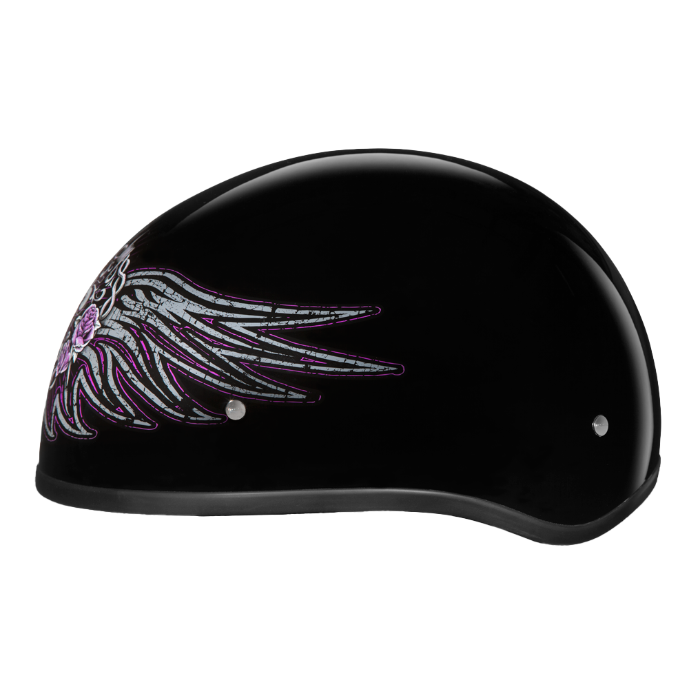 Motorcycle Graphic Half Face Helmet | Barbed Wire Heart