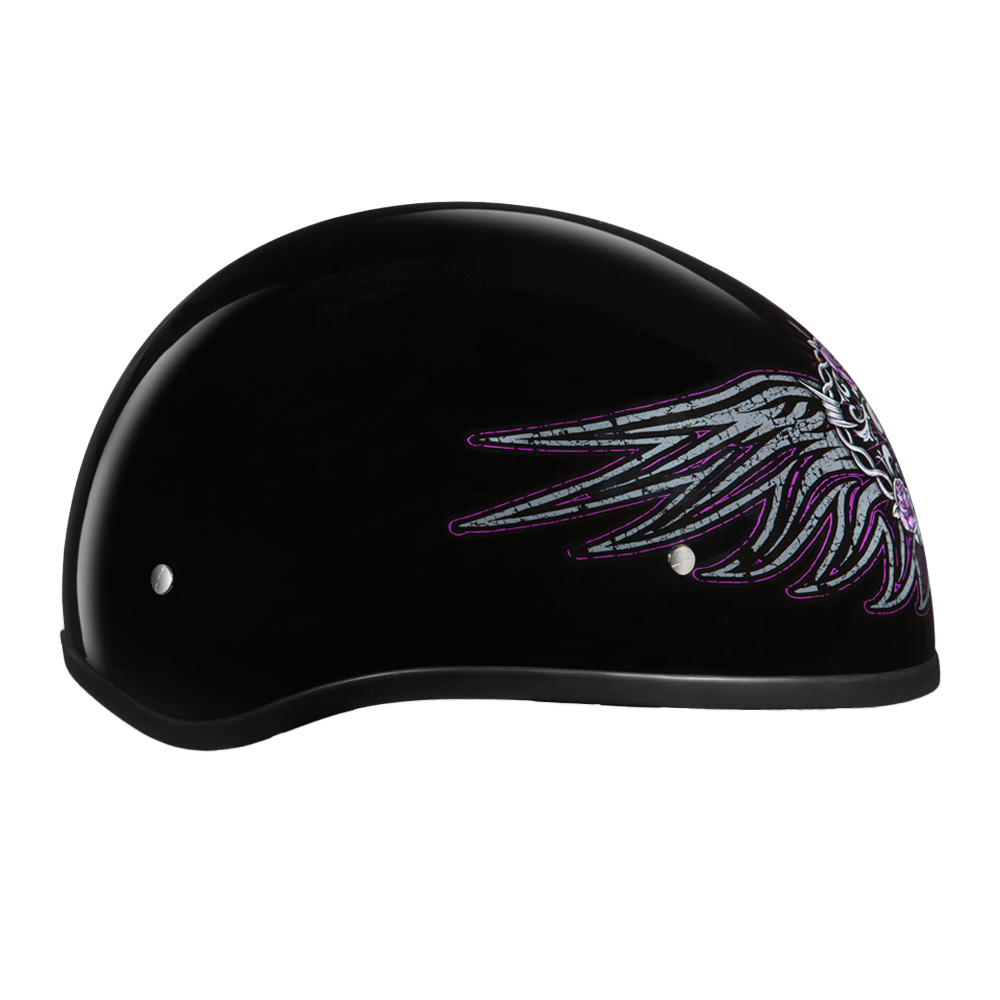 Motorcycle Graphic Half Face Helmet | Barbed Wire Heart