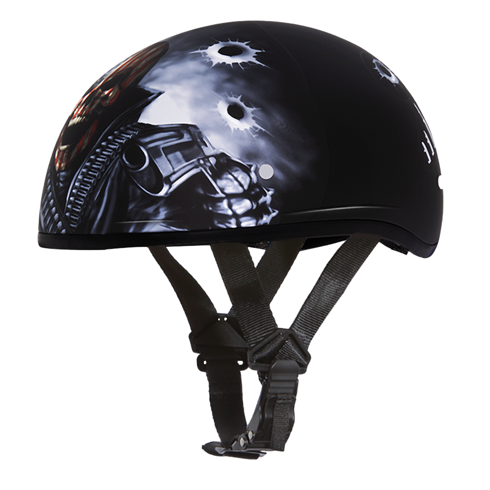 Motorcycle Graphic Half Face Helmet | Come Get 'Em