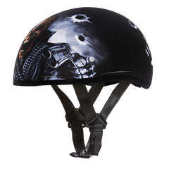 Motorcycle Graphic Half Face Helmet | Come Get 'Em