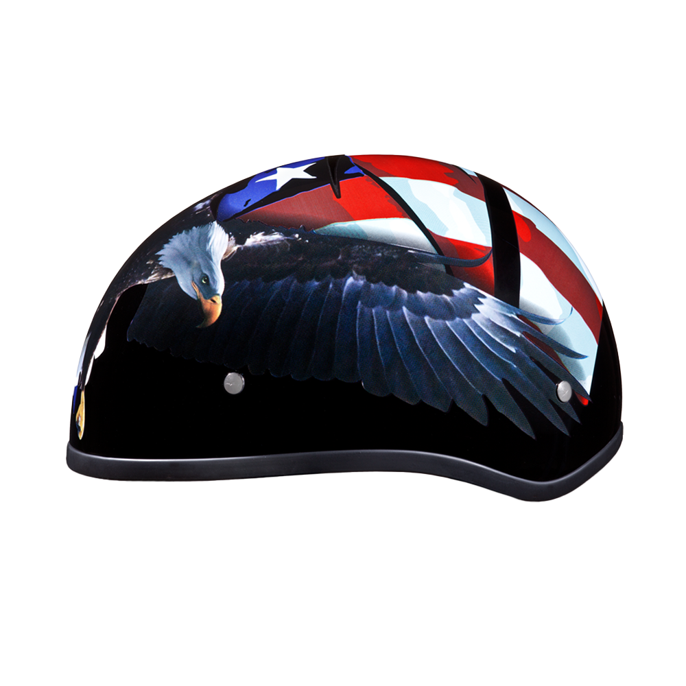 Motorcycle Graphic Half Face Helmet | Freedom