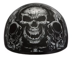 Motorcycle Graphic Half Face Helmet | Guns