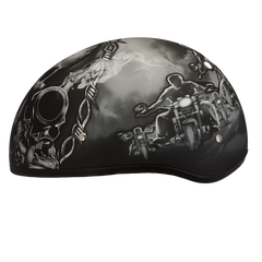 Motorcycle Graphic Half Face Helmet | Guns