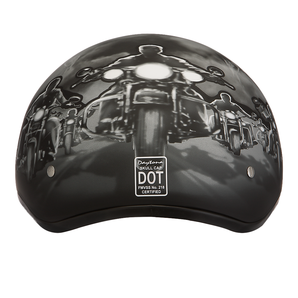 Motorcycle Graphic Half Face Helmet | Guns