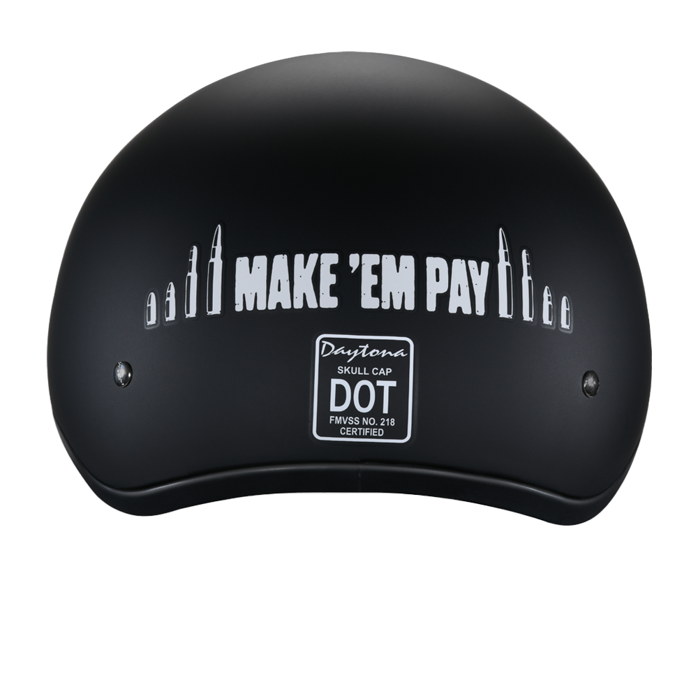 Motorcycle Graphic Half Face Helmet | Make 'Em Pay