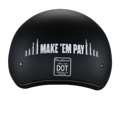 Motorcycle Graphic Half Face Helmet | Make 'Em Pay