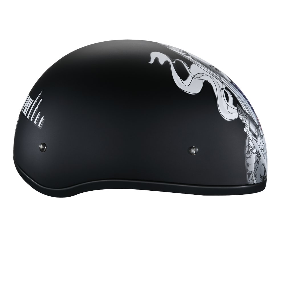 Motorcycle Graphic Half Face Helmet | Make 'Em Pay