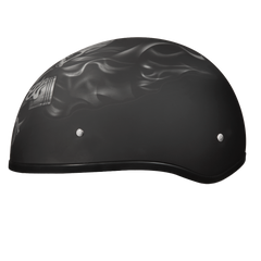 Motorcycle Graphic Half Face Helmet | Pistons Skull