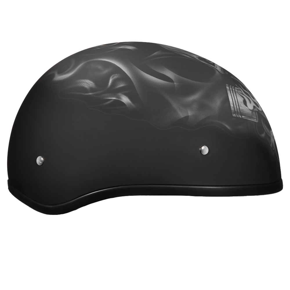 Motorcycle Graphic Half Face Helmet | Pistons Skull
