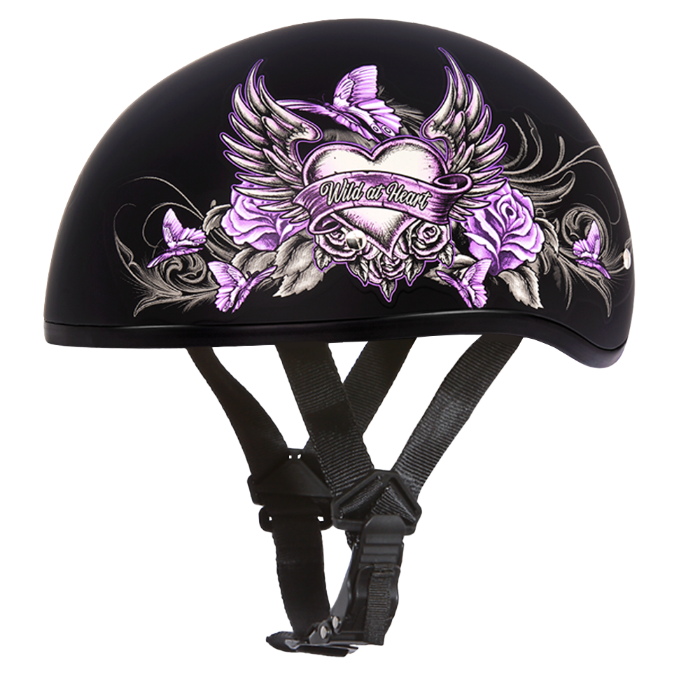 Motorcycle Graphic Half Face Helmet | Wild At Heart