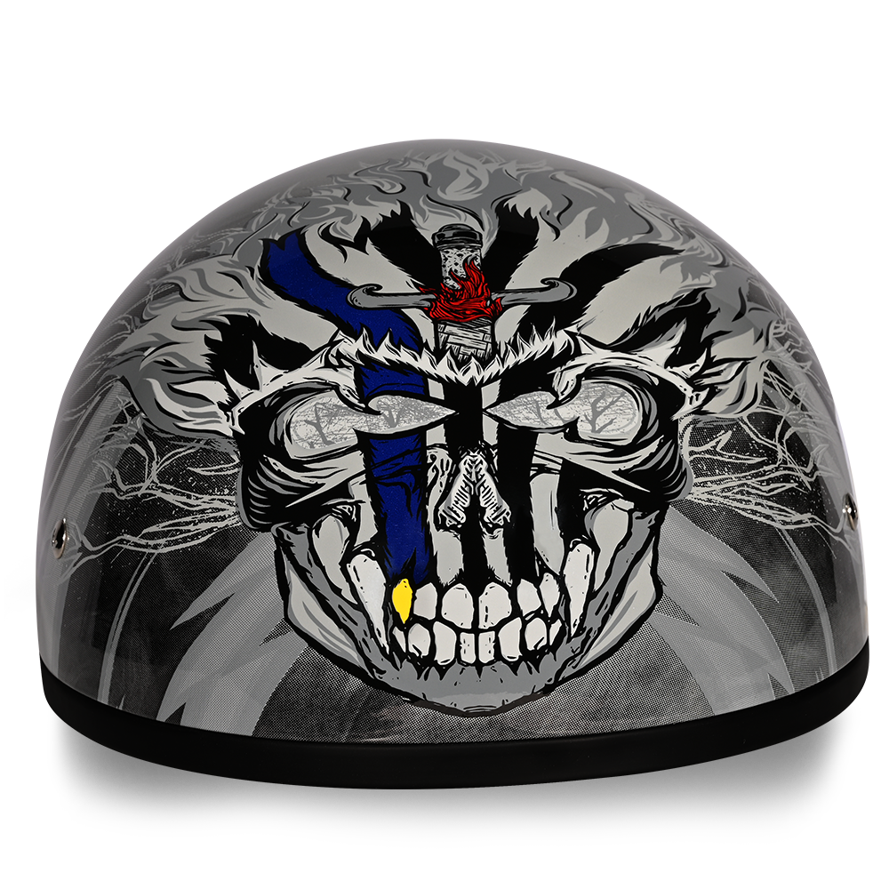 Motorcycle Graphic Half Face Helmet | Thunder