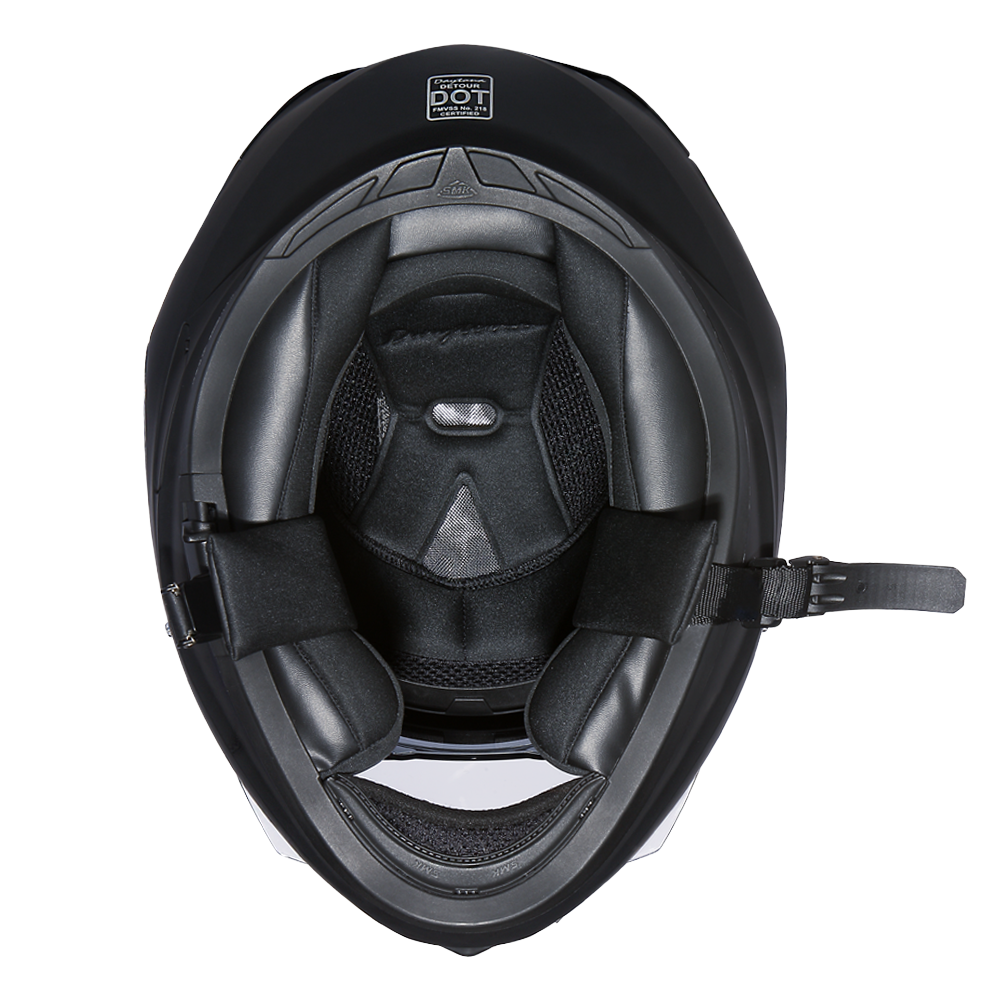 Daytona Detour Full Face Motorcycle Helmet | Dull Black