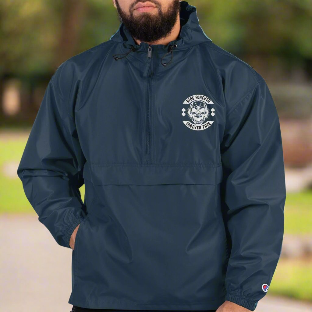 Screaming Skull Embroidered Champion Jacket