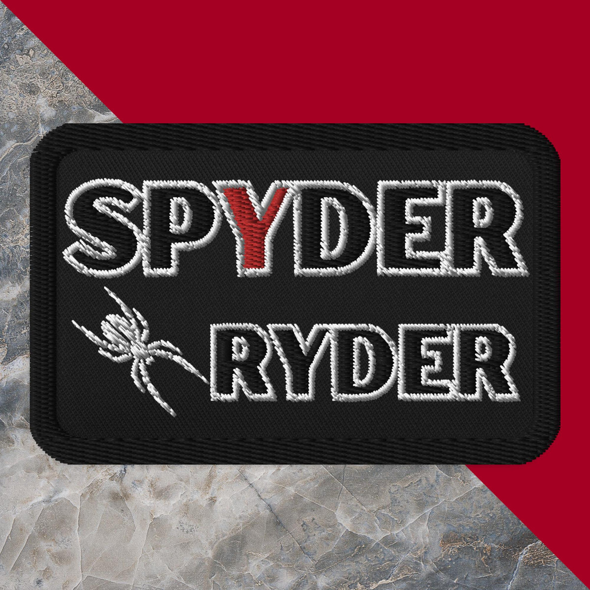 Spyder Ryder Embroidered Patch (3.5 x 2.6)