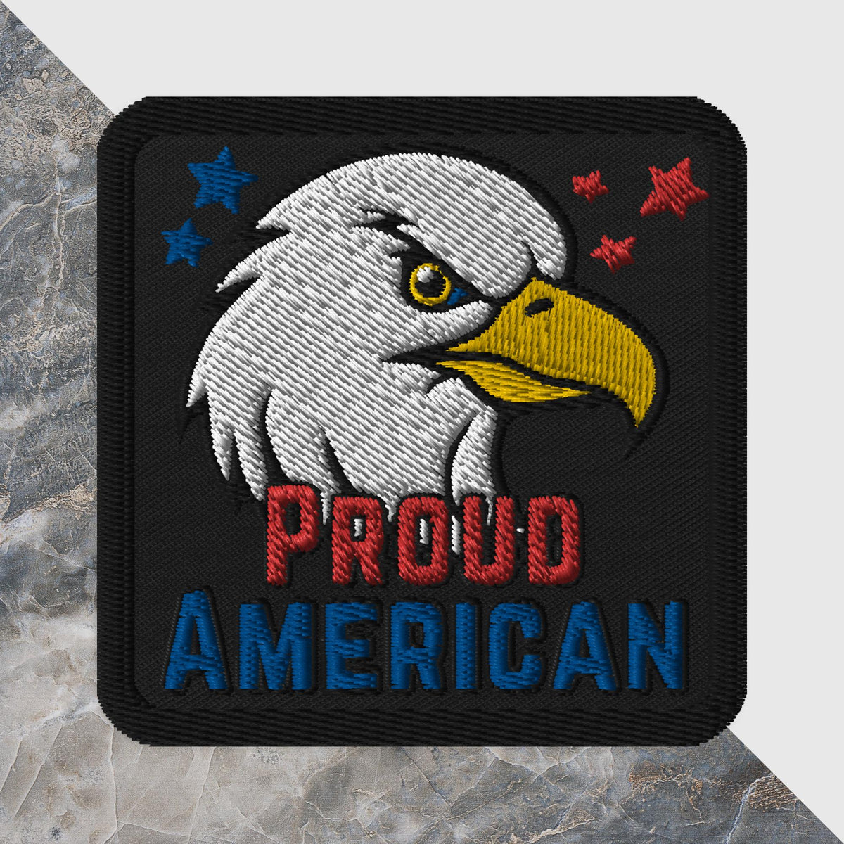 Patriotic American Eagle Embroidered Patch (3x3)