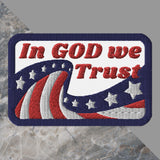 Patriotic Embroidered Patch (3.5 x 2.25)