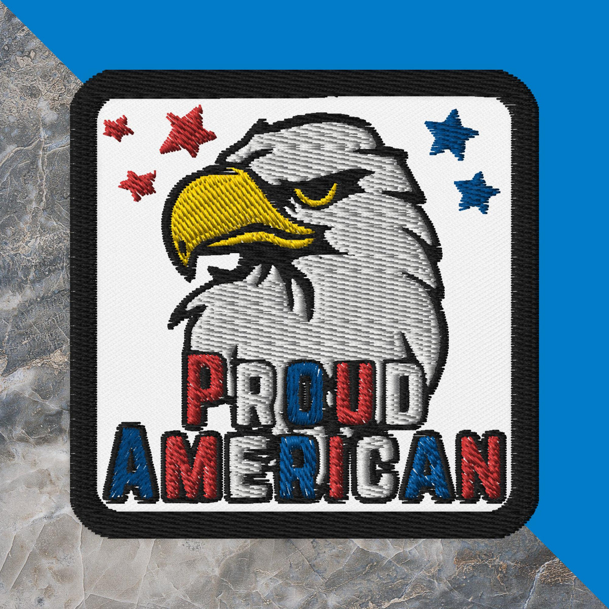 Patriotic American Eagle Embroidered Patch (3x3)