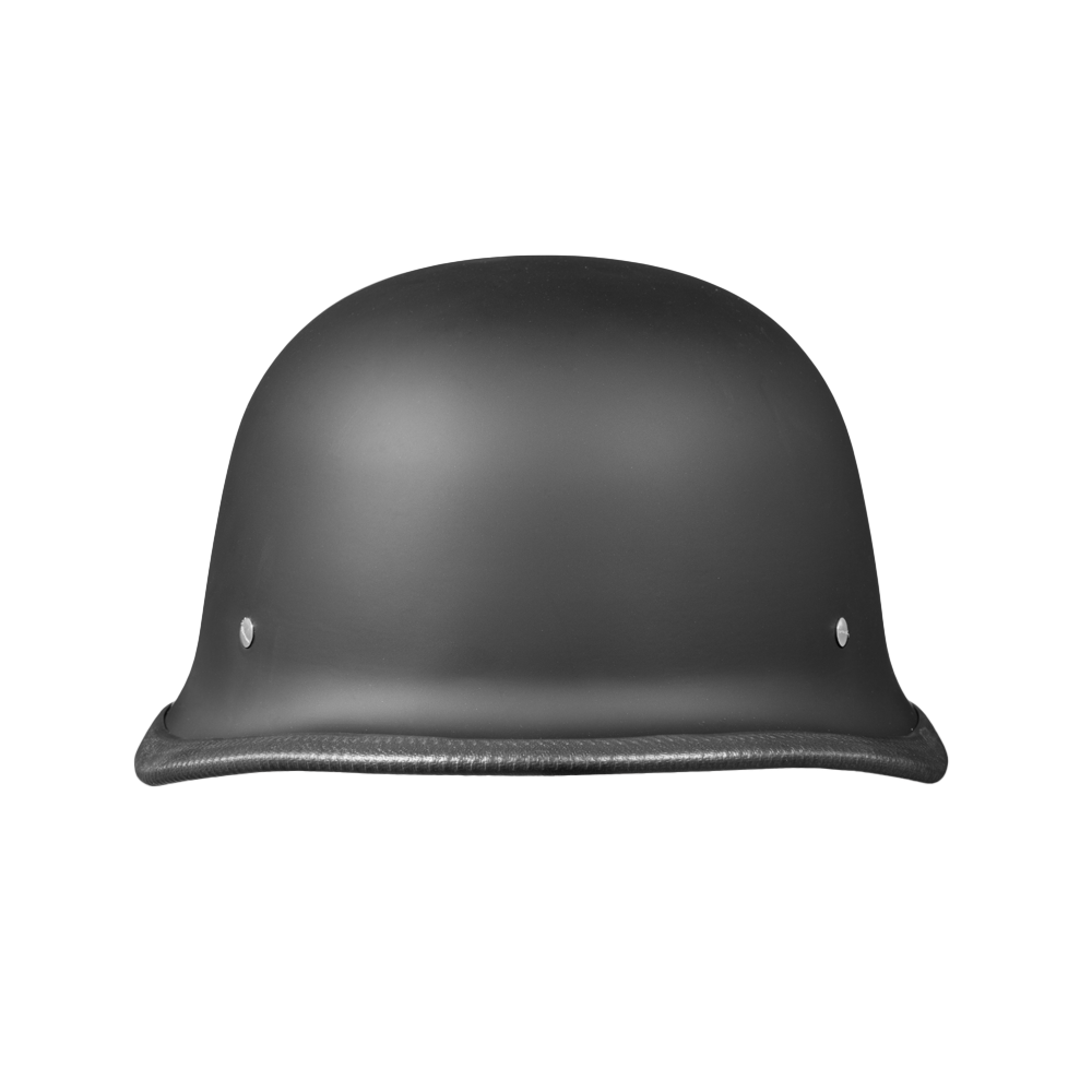 Motorcycle German Style Half Helmet | Dull Black