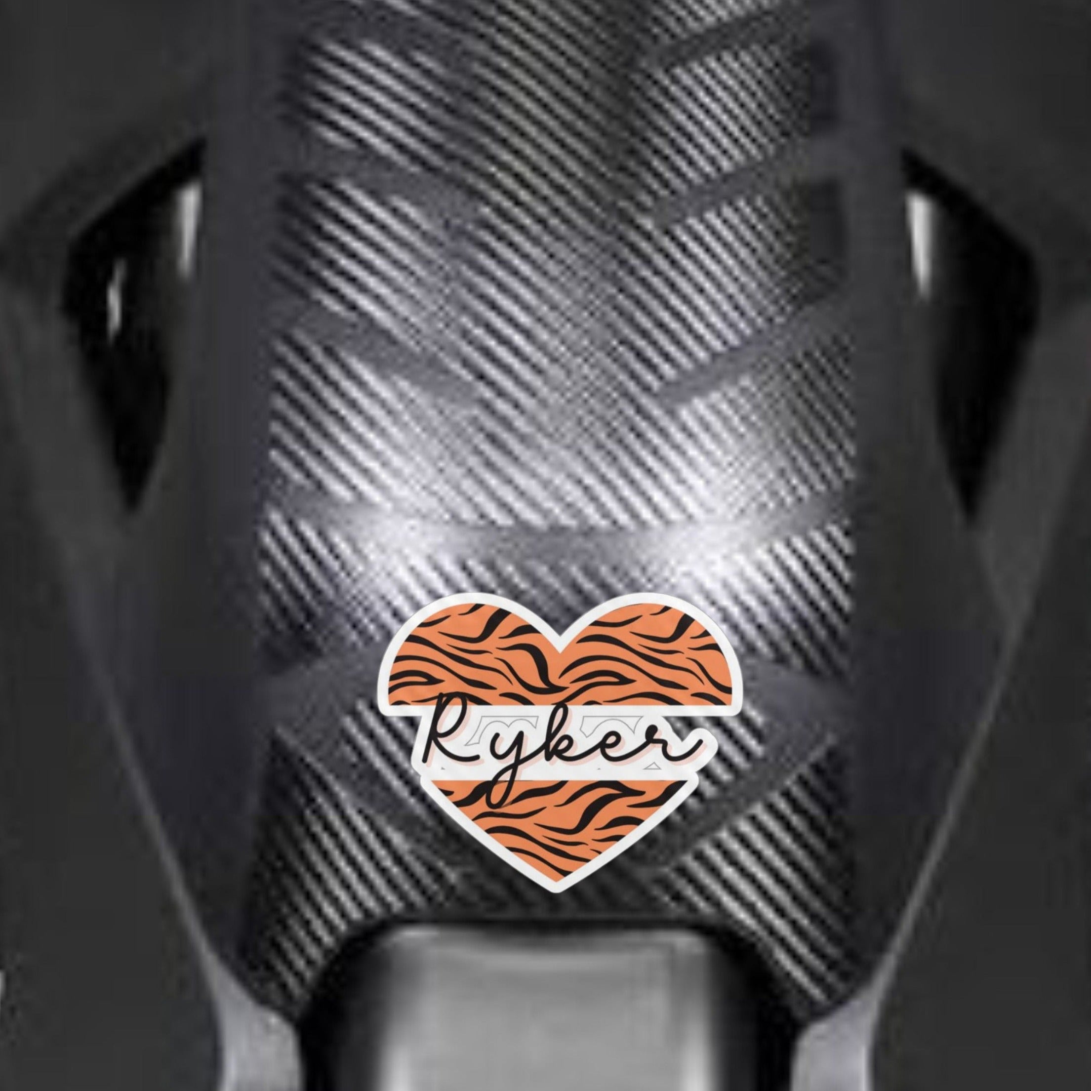 Can-Am Ryker Love Heart Motorcycle Helmet Decal