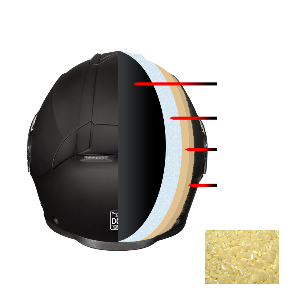 Daytona Glide Modular Motorcycle Helmet | Flowers