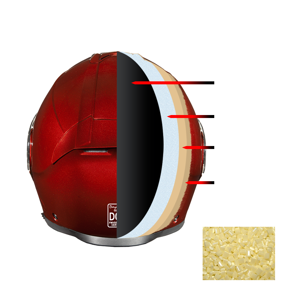 Daytona Glide Modular Motorcycle Helmet | Black Cherry